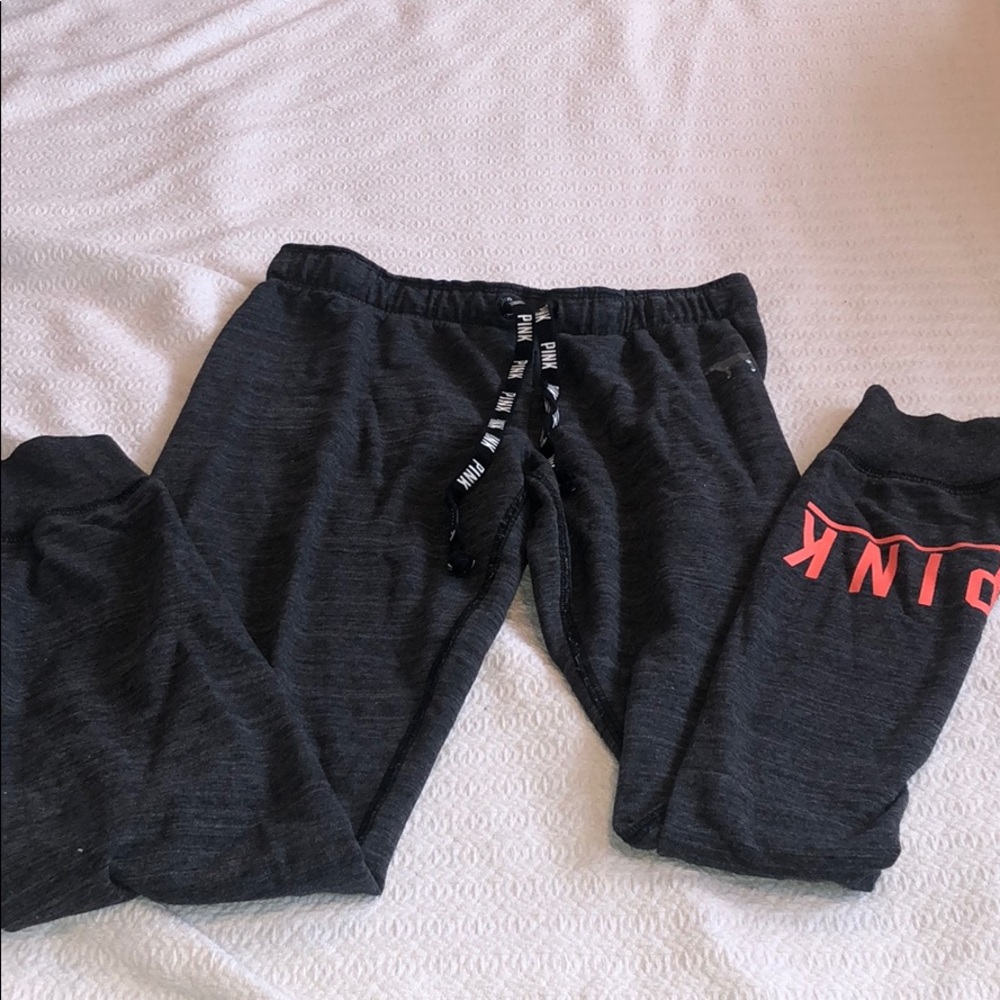 VS PINK grey sweatpant joggers